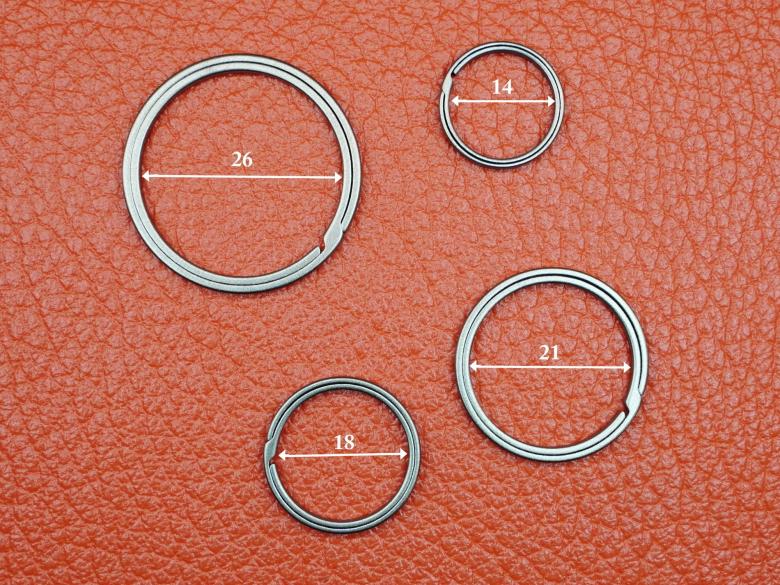 Кольца заводные титановые (комплект 4шт.: 30, 25, 20, 16мм) VipXHoReCa, арт. VH12017