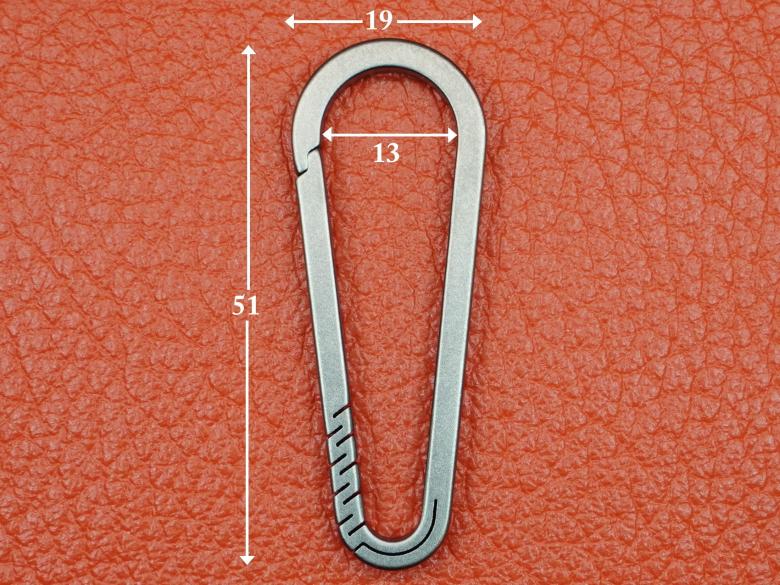 Карабин титановый 51х19х4мм VipXHoReCa, арт. VH12024