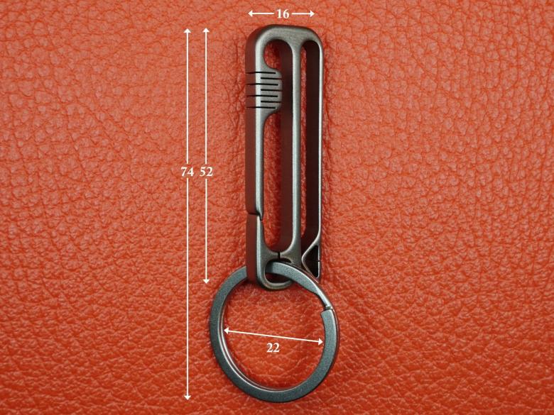 Карабин - подвес на ремень из титана (заводное кольцо из нержавеющей стали) VipXHoReCa, арт. VH12028