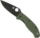 Складной нож Spyderco, серия Tenacious, Green G-10 Handles, 8Cr13MoV, Black Blade, Plain, арт. C122GPBGR