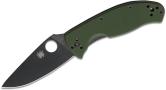 Складной нож Spyderco, серия Tenacious, Green G-10 Handles, 8Cr13MoV, Black Blade, Plain, арт. C122GPBGR