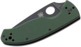 Складной нож Spyderco, серия Tenacious, Green G-10 Handles, 8Cr13MoV, Black Blade, Plain, арт. C122GPBGR