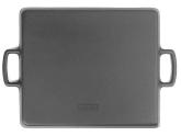 Чугунный противень -  гриль IWACHU 27,5х23,5см  (без крышки, прямоугольник, 2 ручки), арт. 23014