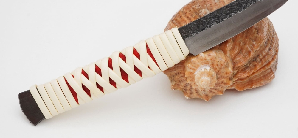 Нож с фиксированным клинком Nagao Higonokami, Toumaki, Aogami (Blue Sleel), Recutangler, 60мм, арт. HTRA-60
