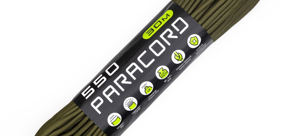 Паракорд Cord 550 (Paracord Cord 550), Olive (Оливковый), 30м., арт. Cord_57231