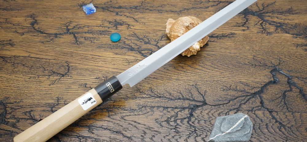 Кухонный нож Fujiwara Kanefusa, серия FKJ, Takobiki 330мм, White steel, арт. FKJ-18-W