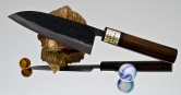 Кухонный нож Moritaka, серия  Aogami Super, Small Santoku 130мм, арт. KS-130