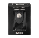 Кожаный чехол Zippo с петлёй, арт. LPTBK