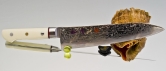 Кухонный нож Hiro Shiki, серия Damascus, Gyuto 210мм, арт. SKC-5