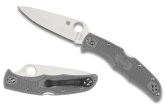 Складной нож Spyderco, серия Endura 4, Flat Ground, Gray FRN Handles, VG-10, Plain, арт. C10FPGY