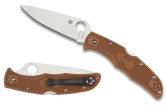 Складной нож Spyderco, серия Endura 4, Flat Ground, Brown FRN Handles, VG-10, Plain, арт. C10FPBN