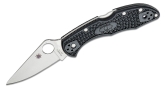 Складной нож Spyderco, серия Delica 4, Flat Ground, Black FRN Handles, VG-10, Plain, арт. C11FPBK