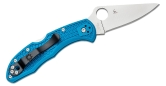 Складной нож Spyderco, серия Delica 4, Flat Ground, Blue FRN Handles, VG-10, Plain, арт. C11FPBL