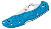 Складной нож Spyderco, серия Delica 4, Flat Ground, Blue FRN Handles, VG-10, Plain, арт. C11FPBL