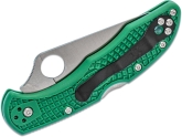 Складной нож Spyderco, серия Delica 4, Flat Ground, Green FRN Handles, VG-10, Plain, арт. C11FPGR