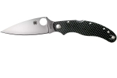 Складной нож Spyderco, серия Caly / Calypso 3.5, Black Carbon Fiber Handle, Laminate ZDP-189 / 420J2, Plain, арт. C144CFPE