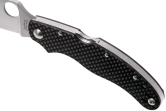 Складной нож Spyderco, серия Caly / Calypso 3.5, Black Carbon Fiber Handle, Laminate ZDP-189 / 420J2, Plain, арт. C144CFPE