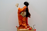 Japanese GEISHA Doll (Red Silk Kimono) 16