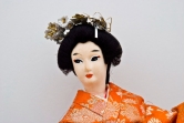 Japanese GEISHA Doll (Red Silk Kimono) 16