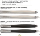 Тактическая ручка Maxpedition (нержавейка), Silver, арт. PN500SST