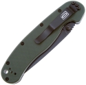 Складной нож Ontario, серия RAT 1 AUS-8, OD Green, черное лезвие, арт. O8846OD