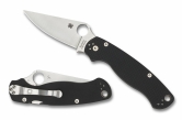 Складной нож Spyderco, серия Para-Military 2, Black G-10 Handles, CPM S45VN, Plain, арт. C81GP2