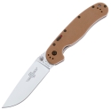 Складной нож Ontario, серия RAT 1A AUS-8, Coyote Brown, A/Opener, арт. O8870TN