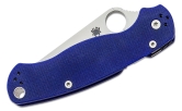 Складной нож Spyderco, серия Para-Military 2, Dark Blue G-10 Handles, CPM S110V, Plain, арт. C81GPDBL2