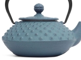 Чугунный чайник IWACHU для чайной церемонии 0,35 л. (голубой), арт. 12341