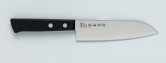 Кухонный нож Kanetsugu, серия EXCEL, Santoku 135мм (Serrated, деревянная рукоять), арт. 2015