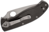 Складной нож Spyderco, серия Tenacious, Black Carbon Fiber Handles, 8Cr13MoV, Part Serrated, арт. C122CFPS