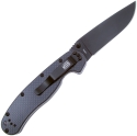 Складной нож Ontario, серия RAT 1 AUS-8, Carbon fiber, черное лезвие, арт. O8887CF
