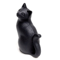 Пресс-папье - чугунный прижим для бумаги IWACHU, Кот средн. (черный), арт. 30501