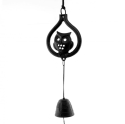 Фурин IWACHU Филин и колокольчик (черный), арт. 27086