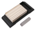 Водный камень Suehiro, серия Whetstones for Hobby Tools, с подставкой, 3000 грит, 98x65х20мм, арт. 2HS-14