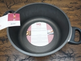 Кастрюля из литого алюминия SKK, серия Titanium 2000, 26см, (с крышкой, круг, 2 ручки), (уценка, образец с витрины, царапины на внешней поверности дна), арт. 0256 -//-