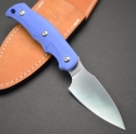 Туристический нож с фиксированным лезвием G.Sakai, Camper En Fixed / ZDP-189, Blue G-10, арт. 11554