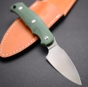 Туристический нож с фиксированным лезвием G.Sakai, Camper En Fixed / ZDP-189, Green G-10, арт. 11552