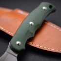 Туристический нож с фиксированным лезвием G.Sakai, Camper En Fixed / ZDP-189, Green G-10, арт. 11552