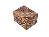 Японская коробка с секретом (Japan Puzzle Box) Yosegi 60x47X38мм, 5 шагов, арт. NSZ-PB-001