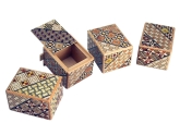 Японская коробка с секретом (Japan Puzzle Box) Yosegi 60x47X38мм, 5 шагов, арт. NSZ-PB-001