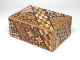 Японская коробка с секретом (Japan Puzzle Box) Yosegi 120x85X50мм, 7 шагов, арт. NSZ-PB-005