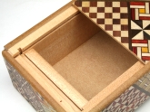 Японская коробка с секретом (Japan Puzzle Box) Yosegi 120x85X50мм, 7 шагов, арт. NSZ-PB-005