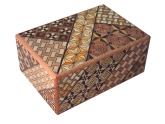 Японская коробка с секретом (Japan Puzzle Box) Yosegi 120x85X50мм, 14 шагов, арт. NSZ-PB-008