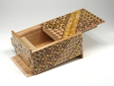 Японская коробка с секретом (Japan Puzzle Box) Yosegi 120x85X50мм, 21 шаг, арт. NSZ-PB-009