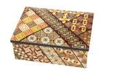 Японская шкатулка Yosegi 220x140х60мм, крышка сверху, арт. NSZ-JB-003-YO
