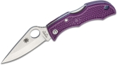 Складной нож Spyderco, серия Ladybug 3, Purple FRN Handles, VG-10, Plain, арт. LPRP3