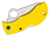 Складной нож Spyderco, серия Manbug, Yellow FRN Handles, H1, Full Serrated, арт. MYLS