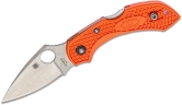 Складной нож Spyderco, серия Dragonfly 2, Orange FRN Handle, VG-10, Plain, арт. C28POR2