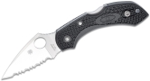 Складной нож Spyderco, серия Dragonfly 2, Black FRN Handle, VG-10, Full Serrated, арт. C28SBK2